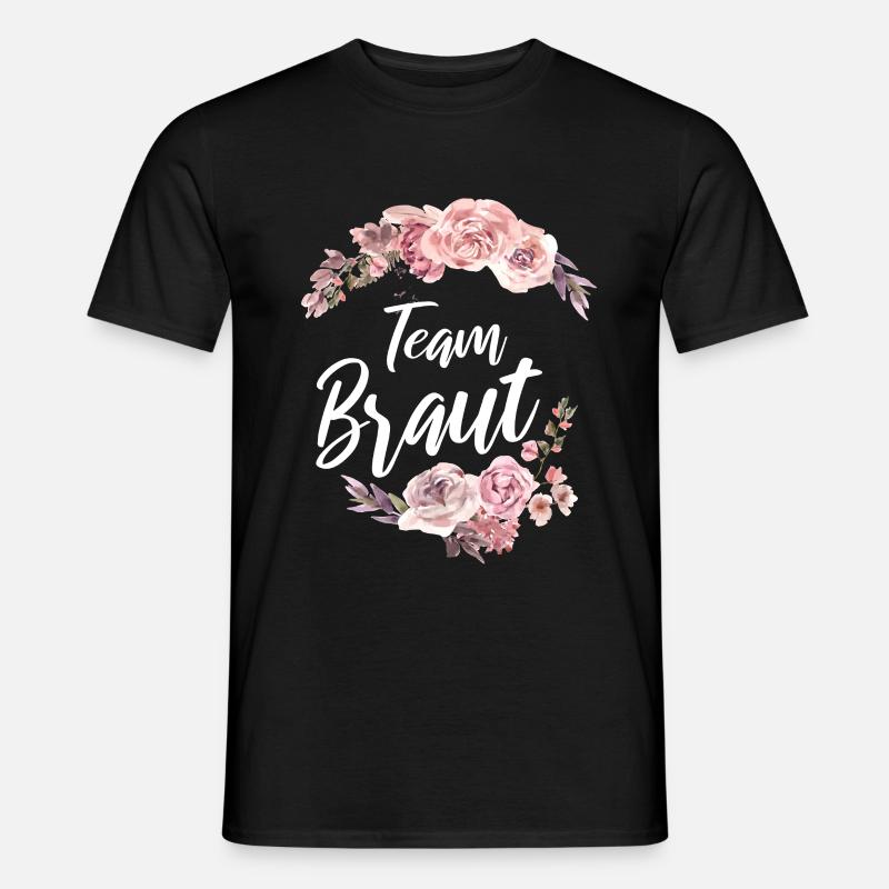 Team Braut - Männer T-Shirt - Schwarz