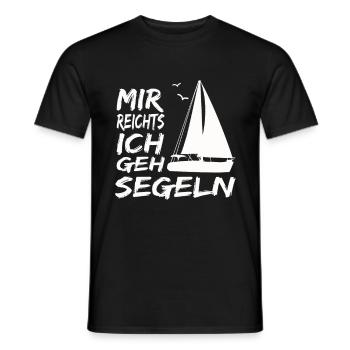 Mir reicht es ich geh Segeln - Männer T-Shirt - Schwarz - Vorne - AI Model Male 178 light (178cm)