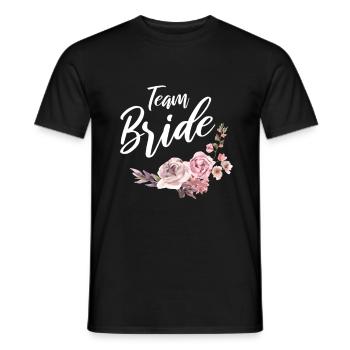 Team Bride - Men's T-Shirt - black - Front - AI Model Male 178 light (178cm)