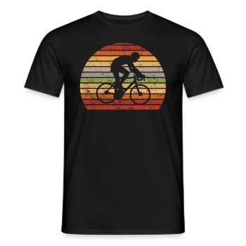 Idée cadeau vélo vélo vélo - T-shirt homme - noir - Devant - AI Model Male 178 light (178cm)