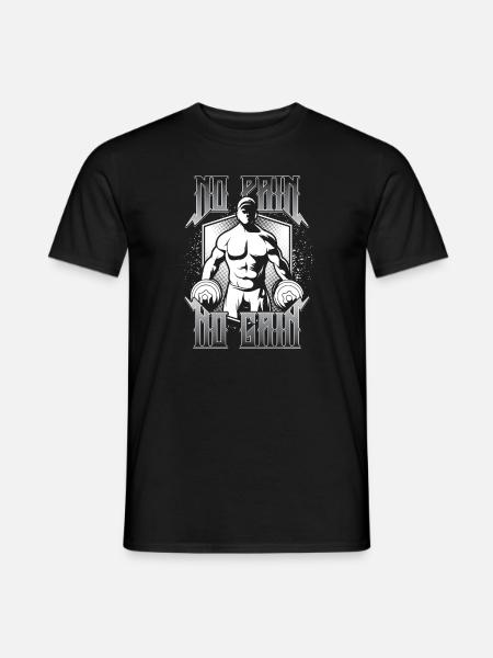 Gym No Pain No Gain - Men's T-Shirt - black