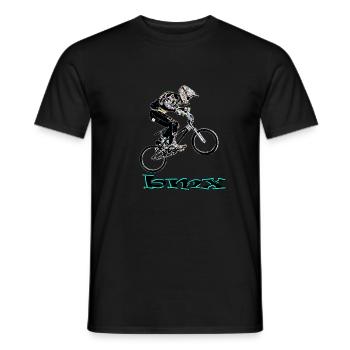 BMX-Rennen - Männer T-Shirt - Schwarz - Vorne - AI Model Male 178 light (178cm)