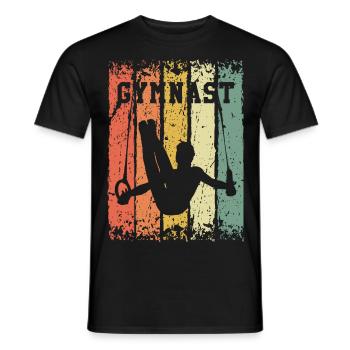 Retro Turner - Men's T-Shirt - black - Front - AI Model Male 178 light (178cm)