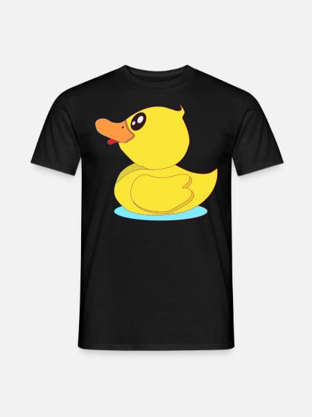 Small rubber duck - Men's T-Shirt - black