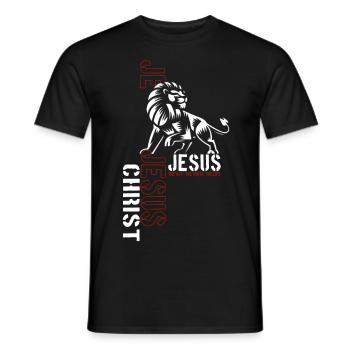 Jesus Christus Shirt Bibelvers Ich bin der Weg - Männer T-Shirt - Schwarz - Vorne - AI Model Male 178 light (178cm)