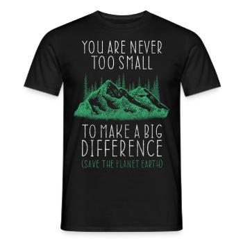 Naturschutz Planet Ozean - Männer T-Shirt - Schwarz - Vorne - AI Model Male 178 light (178cm)