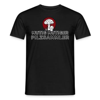 Cueilleurs de champignons à la recherche de champignons - T-shirt homme - noir - Devant - AI Model Male 178 light (178cm)