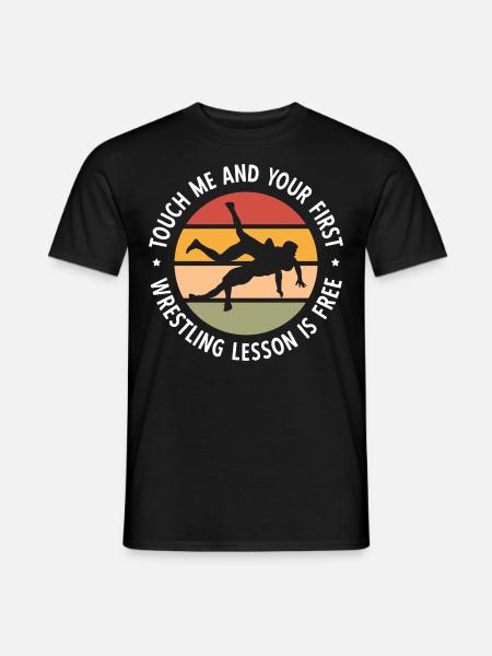 Grappling Martial Arts Wrestling - Männer T-Shirt - Schwarz