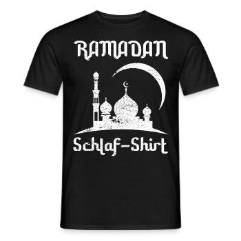 Cadeau de pyjama de sommeil de sommeil du Ramadan - T-shirt homme - noir - Devant - AI Model Male 178 light (178cm)