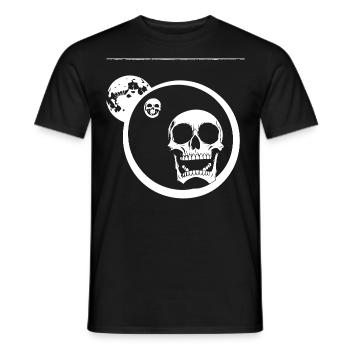 Horreur Crâne Crâne Art Crâne Gothique Heavy Metal - T-shirt homme - noir - Devant - AI Model Male 178 light (178cm)