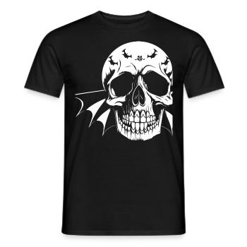Horreur Crâne Crâne Art Crâne Gothique Heavy Metal - T-shirt homme - noir - Devant - AI Model Male 178 light (178cm)
