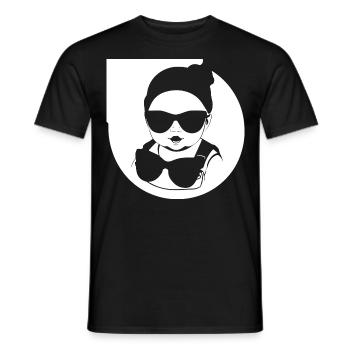 Funny Toddler Wearing Sunglasses Cool Baby - Men's T-Shirt - black - Front - AI Model Male 178 light (178cm)