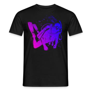 Plongeur Femme Plongeur Plongeur Homme - T-shirt homme - noir - Devant - AI Model Male 178 light (178cm)