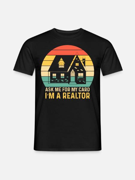Realtor Real Estate Agent - Men's T-Shirt - black