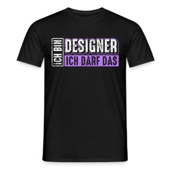 Designer Spruch - Männer T-Shirt - Schwarz - Vorne - AI Model Male 178 light (178cm)
