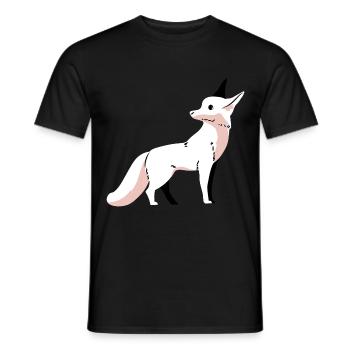 Wildlife Fox Foxes Children Arctic Snow Zoo - Men's T-Shirt - black - Front - AI Model Male 178 light (178cm)