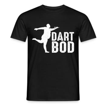 Dart Throwers Sports Competitive Treble Dartboard - Men's T-Shirt - black - Front - AI Model Male 178 light (178cm)