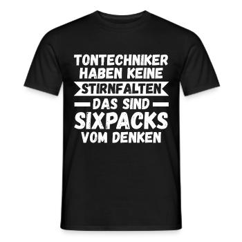 Toningenieur Tontechnik Tontechniker - Männer T-Shirt - Schwarz - Vorne - AI Model Male 178 light (178cm)