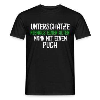 Alten Man Puch Osten Opa Papa Geburtstag - Männer T-Shirt - Schwarz - Vorne - AI Model Male 178 light (178cm)