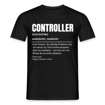 Finanz Controller Rechnungswesen Beruf Idee - Männer T-Shirt - Schwarz - Vorne - AI Model Male 178 light (178cm)