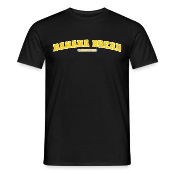 Banana Bread Master Banana Bread Baker Vegan - Men's T-Shirt - black - Front - AI Model Male 178 light (178cm)
