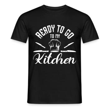 Chef Chef Chefs Kitchen Funny saying - Men's T-Shirt - black - Front - AI Model Male 178 light (178cm)