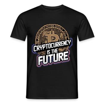 Cryptocurrency Is The Future 9 - Männer T-Shirt - Schwarz - Vorne - AI Model Male 178 light (178cm)