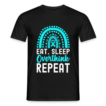 Trouble anxieux Trouble anxieux - T-shirt homme - noir - Devant - AI Model Male 178 light (178cm)