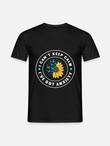 Angststörung Anxiety disorder - Männer T-Shirt - Schwarz