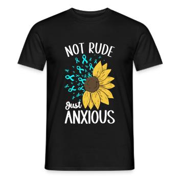 Trouble anxieux Trouble anxieux - T-shirt homme - noir - Devant - AI Model Male 178 light (178cm)