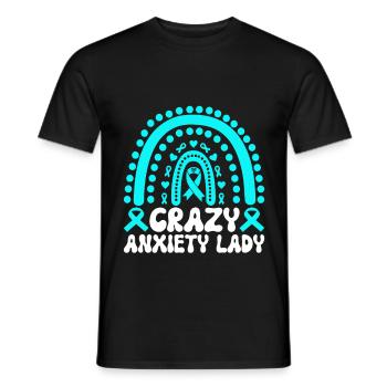Trouble anxieux Trouble anxieux - T-shirt homme - noir - Devant - AI Model Male 178 light (178cm)