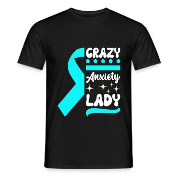 Trouble anxieux Trouble anxieux - T-shirt homme - noir - Devant - AI Model Male 178 light (178cm)