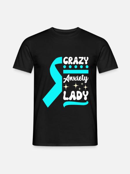 Angststörung Anxiety disorder - Männer T-Shirt - Schwarz