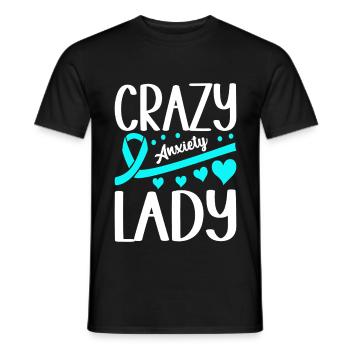 Trouble anxieux Trouble anxieux - T-shirt homme - noir - Devant - AI Model Male 178 light (178cm)