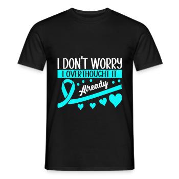 Trouble anxieux Trouble anxieux - T-shirt homme - noir - Devant - AI Model Male 178 light (178cm)
