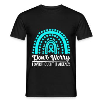 Trouble anxieux Trouble anxieux - T-shirt homme - noir - Devant - AI Model Male 178 light (178cm)