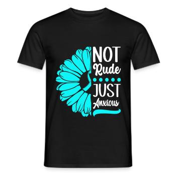 Trouble anxieux Trouble anxieux - T-shirt homme - noir - Devant - AI Model Male 178 light (178cm)