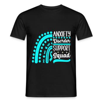 Trouble anxieux Trouble anxieux - T-shirt homme - noir - Devant - AI Model Male 178 light (178cm)