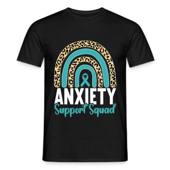 Trouble anxieux Trouble anxieux - T-shirt homme - noir - Devant - AI Model Male 178 light (178cm)