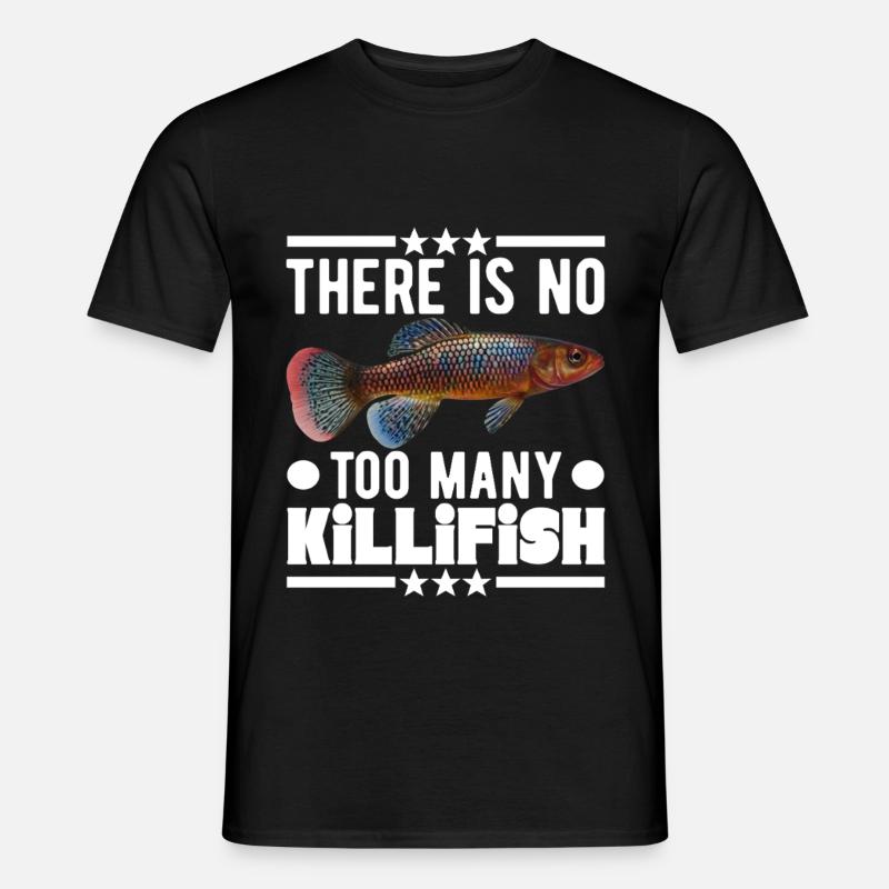 Killifisch Eierlegender Zahnkrapfen Aquarium - Männer T-Shirt - Schwarz