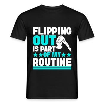 Kunstspringen Turmspringer Sprungbrett - Männer T-Shirt - Schwarz - Vorne - AI Model Male 178 light (178cm)
