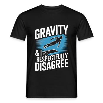 Kunstspringen Turmspringer Sprungbrett - Männer T-Shirt - Schwarz - Vorne - AI Model Male 178 light (178cm)