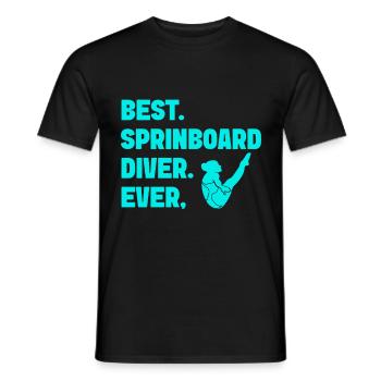Kunstspringen Turmspringer Sprungbrett - Männer T-Shirt - Schwarz - Vorne - AI Model Male 178 light (178cm)