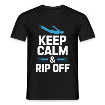 Kunstspringen Turmspringer Sprungbrett - Männer T-Shirt - Schwarz - Vorne - AI Model Male 178 light (178cm)