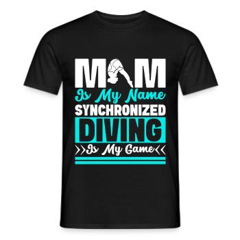 Kunstspringen Turmspringer Sprungbrett - Männer T-Shirt - Schwarz - Vorne - AI Model Male 178 light (178cm)
