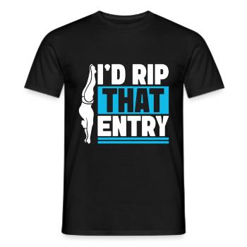 Diving diving board - Men's T-Shirt - black - Front - AI Model Male 178 light (178cm)