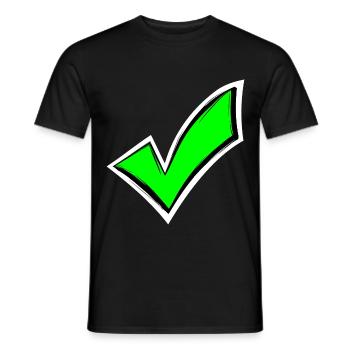 Tick chop colored seen - Men's T-Shirt - black - Front - AI Model Male 178 light (178cm)