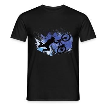 Descente vélo de montagne vélo piste Dirt Bike - T-shirt homme - noir - Devant - AI Model Male 178 light (178cm)