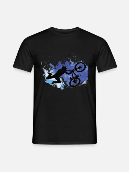 Downhill Mountainbike Fahrrad Trail Dreck Bike - Männer T-Shirt - Schwarz