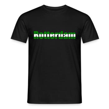 Rotterdam - Männer T-Shirt - Schwarz - Vorne - AI Model Male 178 light (178cm)